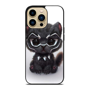 BLACK PANTHER CUTE CAT iPhone 14 Pro Max Case