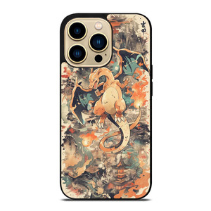 CHARIZARD POKEMON UKIYO ART iPhone 14 Pro Max Case