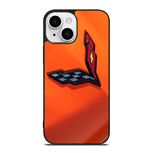 CORVETTE ORANGE LOGO iPhone 13 Mini Case CORVETTE ORANGE LOGO iPhone 13 Mini Case
