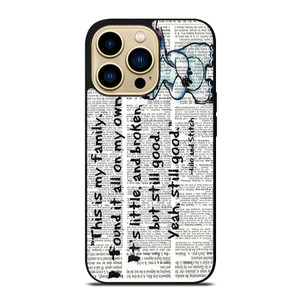 LILO AND STITCH QUOTES Disney iPhone 14 Pro Max Case