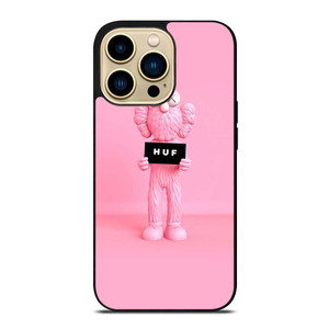 PINK KAWS X HUF STREETWEAR iPhone 14 Pro Max Case
