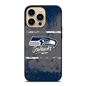 SEATTLE SEAHAWKS BRUSH LOGO iPhone 14 Pro Max Case