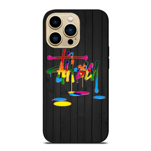 STUSSY PAINT LOGO iPhone 14 Pro Max Case