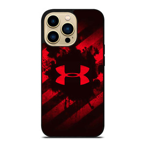 UNDER ARMOUR RED STRIPE LOGO iPhone 14 Pro Max Case