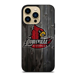 UNIVERSITY OF LOUISVILLE CARDINALS WOOD iPhone 14 Pro Max Case