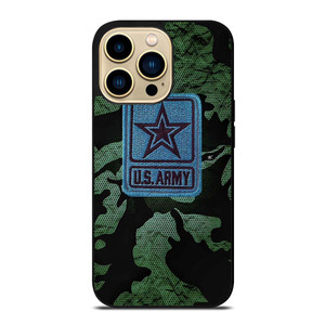 US ARMY LOGO EMBROIDERY CAMO iPhone 14 Pro Max Case