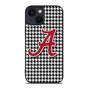 ALABAMA HOUNDSTOOTH CRIMSON TIDE iPhone 14 Plus Case