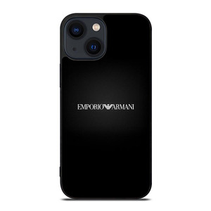 EMPORIO ARMANI LOGO BLACK iPhone 14 Plus Case