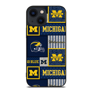 MICHIGAN WOLVERINES COLLAGE iPhone 14 Plus Case