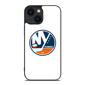 NEW YORK ISLANDER LOGO WHITE iPhone 14 Plus Case
