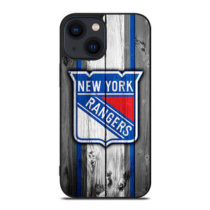NEW YORK RANGERS WOODEN ICON iPhone 14 Plus Case