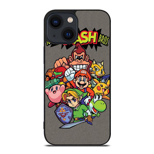 NINTENDO GAME CHARACTER SUPER SMASH BROSS AND FRIENDS iPhone 14 Plus Case