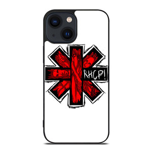RED HOT CHILI PEPPERS LOGO WHITE iPhone 14 Plus Case