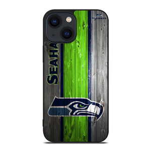 SEATTLE SEAHAWKS WOODEN LOGO iPhone 14 Plus Case
