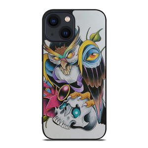 SUGAR SCHOOL OWL TATTOO iPhone 14 Plus Case