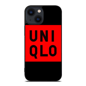 UNIQLO LOGO RED BLACK iPhone 14 Plus Case
