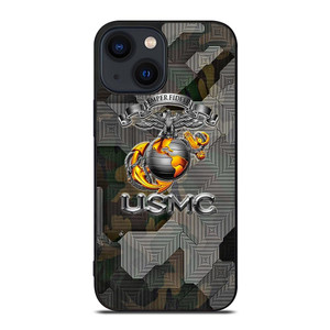 USMC US MARINE CORPS CAMO 2 iPhone 14 Plus Case