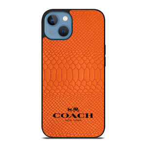 COACH NEW YORK LOGO ORANGE SKIN iPhone 13 Case
