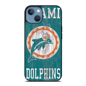 MIAMI DOLPHINS WOODEN LOGO iPhone 13 Case