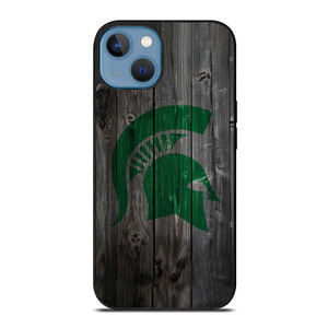 MICHIGAN STATE SPARTANS WOODEN LOGO iPhone 13 Case
