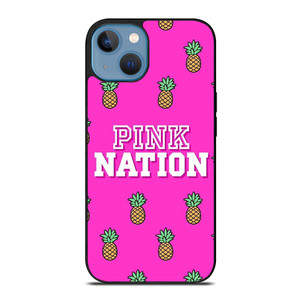 PINK NATION VICTORIA'S SECRET LOGO PINEAPPLE iPhone 13 Case