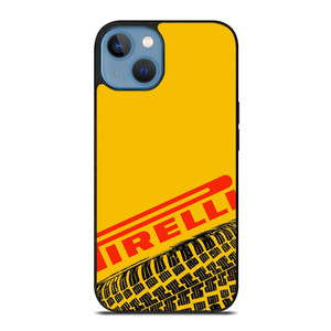 PIRELLI TIRE LOGO YELLOW iPhone 13 Case
