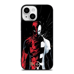 DEADPOOL BLACK IN BLACK WHITE iPhone 13 Mini Case DEADPOOL BLACK IN BLACK WHITE iPhone 13 Mini Case