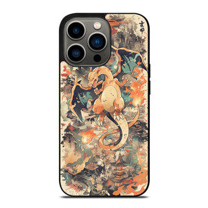 CHARIZARD POKEMON UKIYO ART iPhone 13 Pro Case