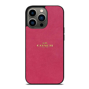 COACH NEW YORK LOGO PINK iPhone 13 Pro Case