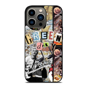 GREEN DAY BAND ART COLLAGE iPhone 13 Pro Case