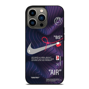 NIKE AIR JORDAN OFF WHITE PURPLE iPhone 13 Pro Case