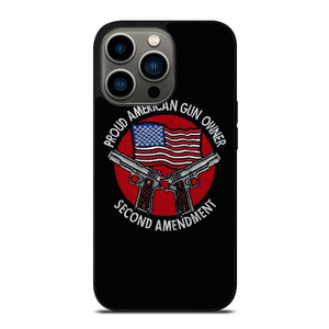 SECOND AMENDEMENT AMERICAN GUN iPhone 13 Pro Case