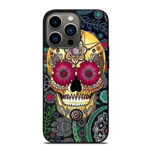SUGAR SKULL TATTOO FLOWER iPhone 13 Pro Case