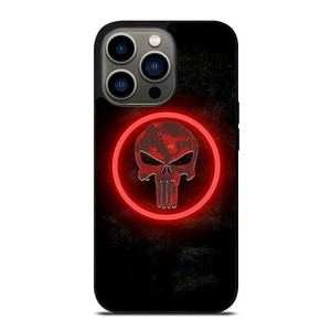 THE PUNISHER SKULL RED GLOW iPhone 13 Pro Case