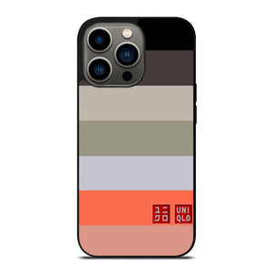 UNIQLO LOGO COLORFUL STRIPES iPhone 13 Pro Case