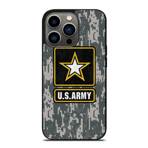 US ARMY ARMY LOGO CAMO PIXEL iPhone 13 Pro Case