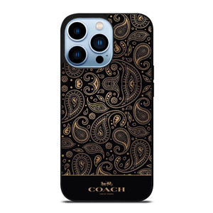 COACH NEW YORK LOGO BATIK BLACK PATTERN iPhone 13 Pro Max Case