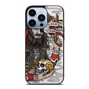 PIRATE STICK TO YOUR GUNS TATTOO iPhone 13 Pro Max Case
