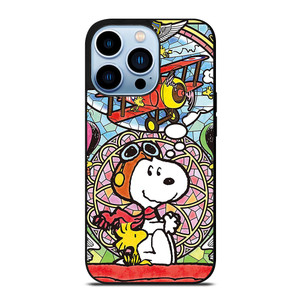 SNOOPY THE PEANUTS GLASS ART iPhone 13 Pro Max Case
