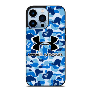 UNDER ARMOUR BLUE CAMO BAPE iPhone 13 Pro Max Case