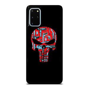 THE PUNISHER SKULL RED BLUE ARTWORK Samsung Galaxy S20 Plus Case