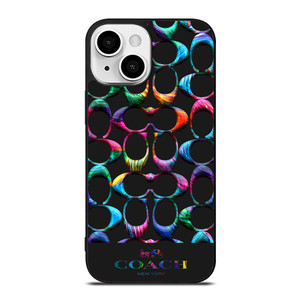 COACH NEW YORK LOGO RAINBOW iPhone 13 Mini Case