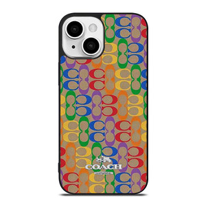 COACH NEW YORK RAINBOW PATTERN ICON iPhone 13 Mini Case