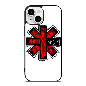 RED HOT CHILI PEPPERS LOGO WHITE iPhone 13 Mini Case