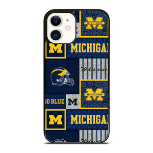 MICHIGAN WOLVERINES COLLAGE iPhone 12 Case