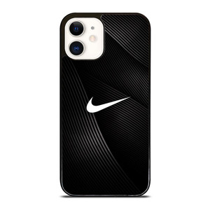 NIKE LOGO BLACK ABSTRACT LINE iPhone 12 Case