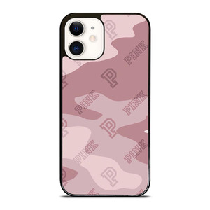 PINK NATION VICTORIA'S SECRET LOGO ICON CAMO iPhone 12 Case