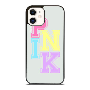 PINK NATION VICTORIA'S SECRET LOGO PRETTY IN ICON iPhone 12 Case