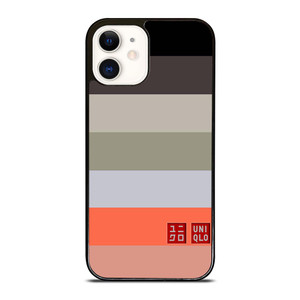 UNIQLO LOGO COLORFUL STRIPES iPhone 12 Case