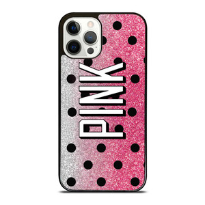 VICTORIA'S SECRET PINK LOGO SPARKLE iPhone 12 Pro Case